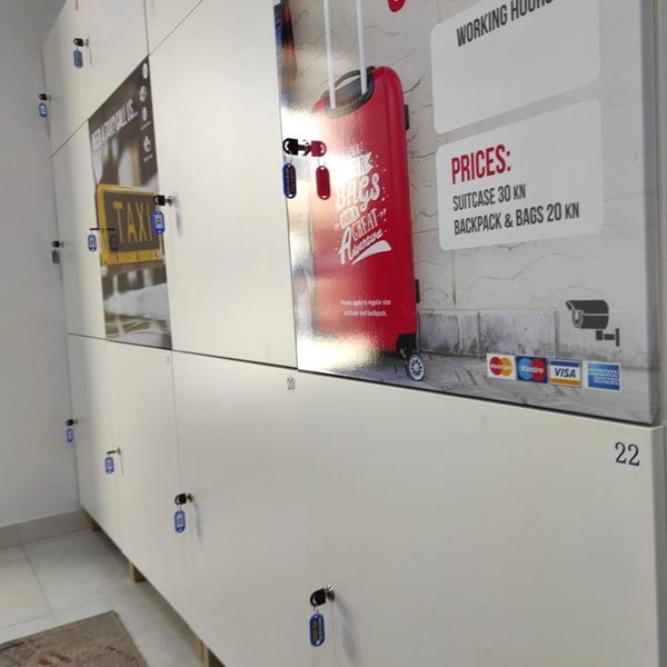 Luggage storage near Split Airport in Trogir.